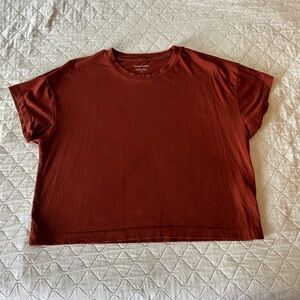 Banana Republic Cropped Boxy Cotton Tee